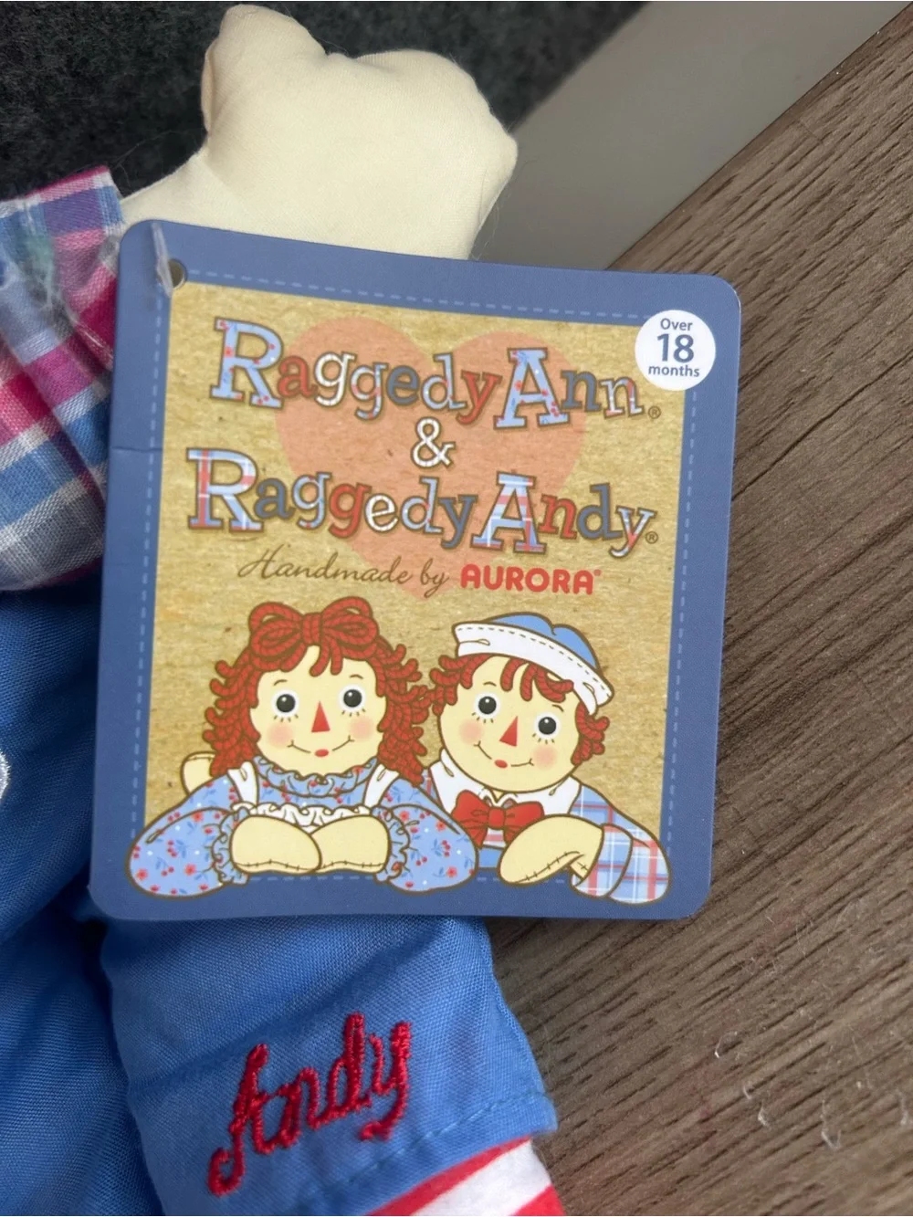 Aurora Raggedy Ann & Raggedy Andy Classic Dolls Set NWT